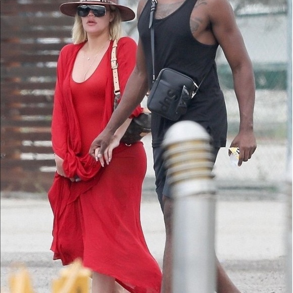 New Naked Wardrobe red nw tank midi stretchy dress - Picture 5 of 8